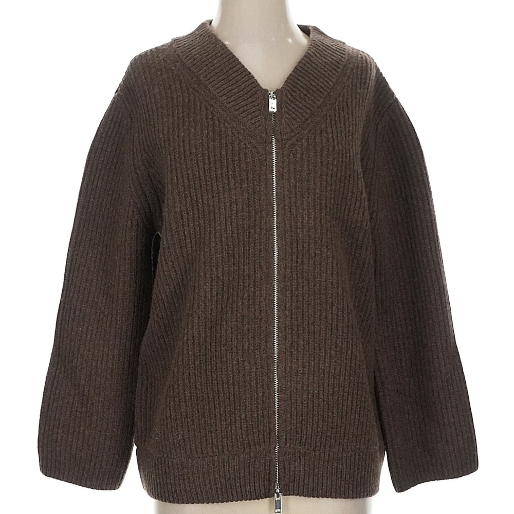 Massimo Dutti New Wool Ribbed Cardigan from TikTok